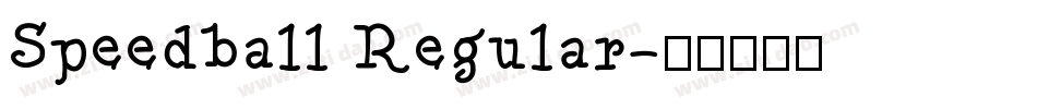 Speedball Regular字体转换